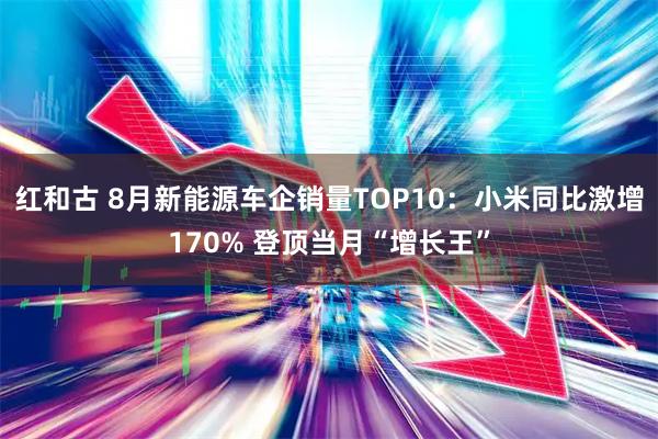 红和古 8月新能源车企销量TOP10：小米同比激增170% 登顶当月“增长王”